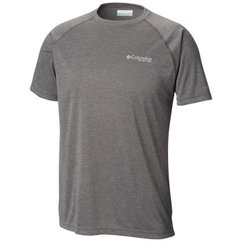 Columbia Muške Majice - PFG Terminal Tackle Heather Short Sleeve Sive | BXEP-69701